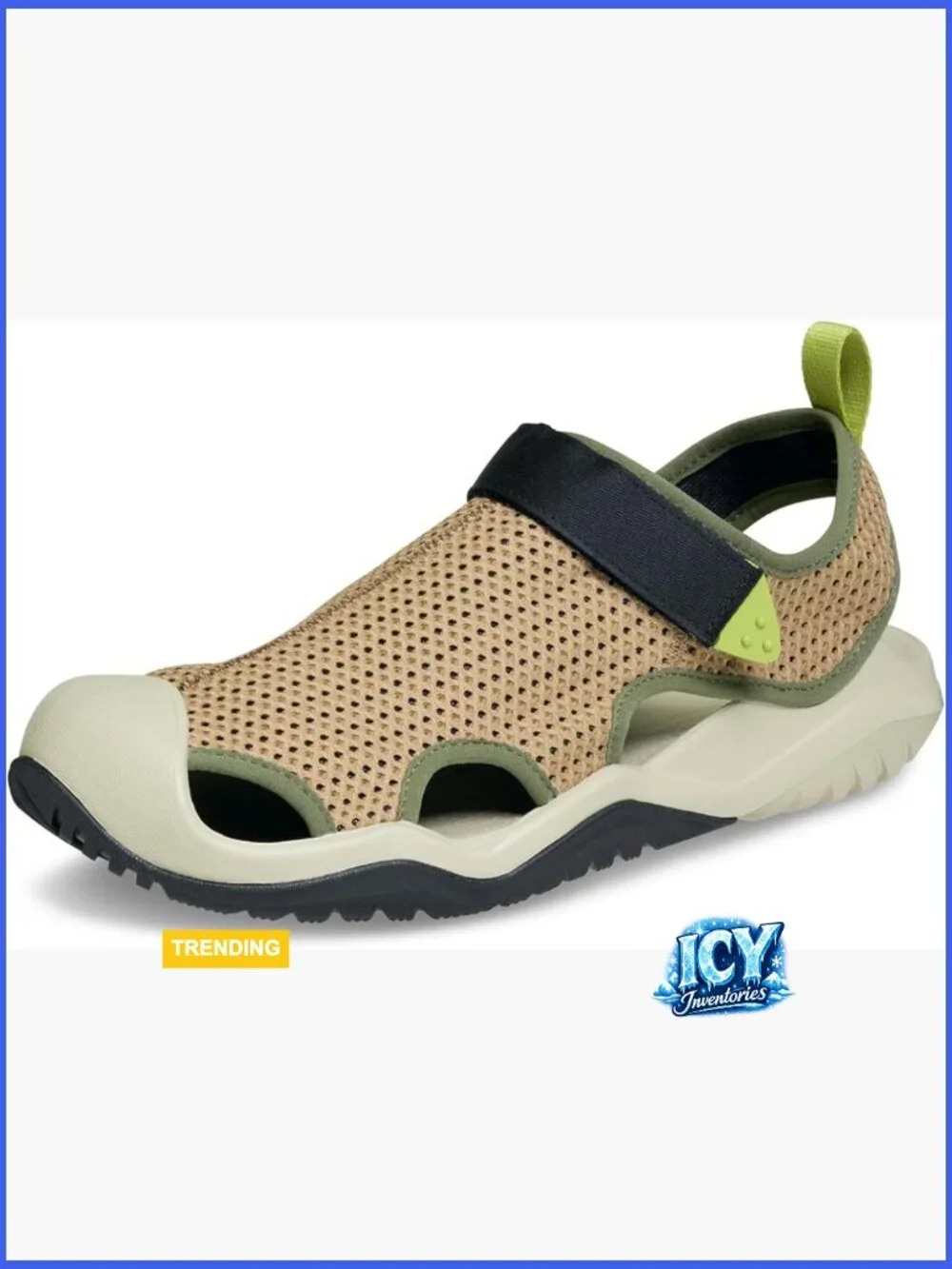 Men's Swiftwater Mesh Deck Sandals - Hook & Loop Closure, Water Resistant